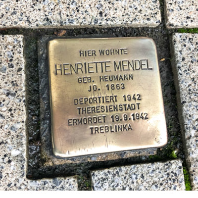 Stolperstein von Henriette Mendel in Meckenheim Rheinland - poliert